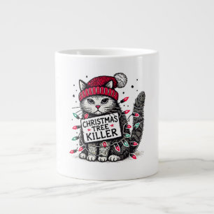 kerstboom killer cat grote koffiekop