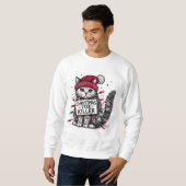 kerstboom killer cat trui (Voorkant volledig)