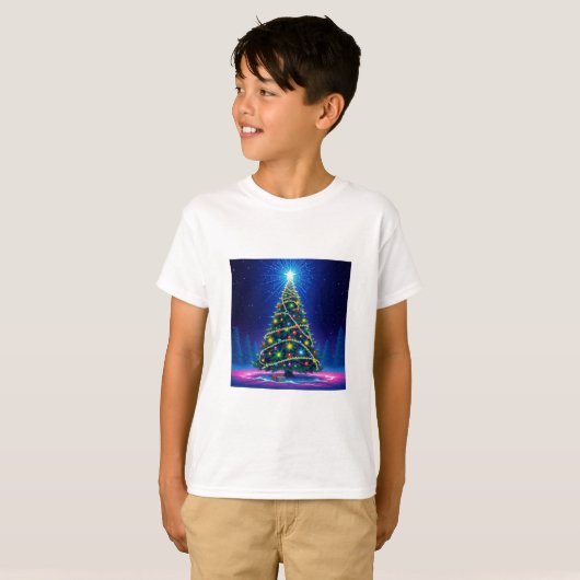 Kerstboom kinder t-shirt (Voorkant volledig)
