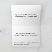 Kerstboom kitten - Gepersonaliseerd Feestdagen Kaart (Binnen)