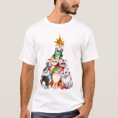 kerstboom Kittens T-Shirt (Voorkant)