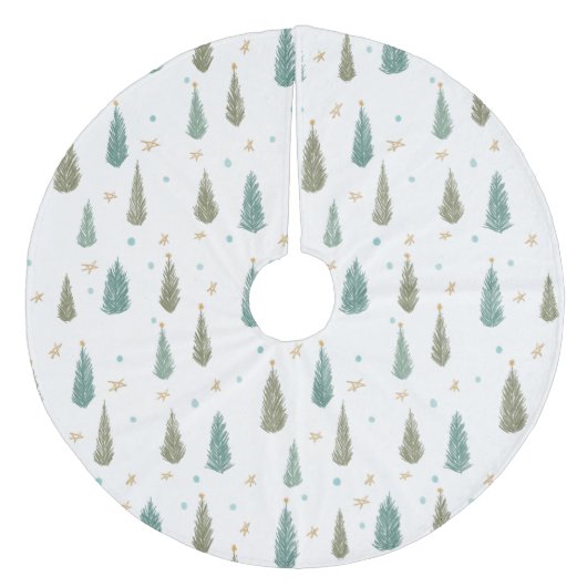 Kerstboom Kleden Fleece Kerstboom Rok (Voorkant)