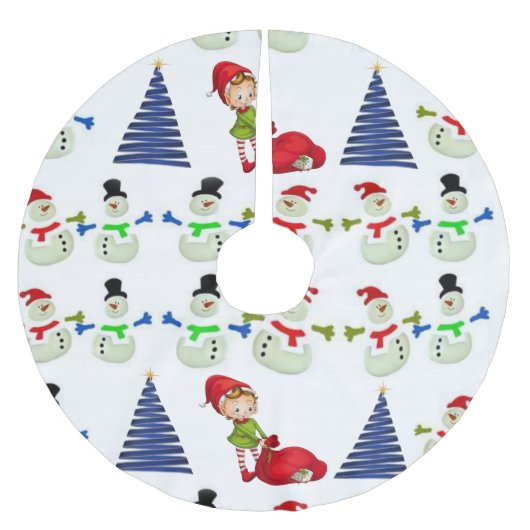 Kerstboom Kleed Rok (Voorkant)