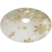 Kerstboom Kleed/Sneeuwvlok Fleece Kerstboom Rok (Gekanteld)