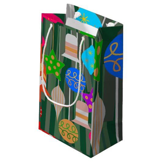 kerstboom klein cadeauzakje (Achterkant Gekanteld)