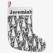 Kerstboom kleuractiviteit gepersonaliseerde Kinder Kleine Kerstsok (Voorkant)