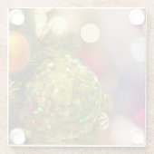 Kerstboom kleurrijke drank glazen onderzetter (Achterkant)