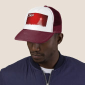 Kerstboom Knipperende Rode Kleur achtergrond-Pet Trucker Pet (In situ)