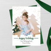 Kerstboom Knipsel Foto Vakantie Kaart