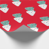 Kerstboom Koekjesmonster Dough Homemade Mix Red Cadeaupapier (Hoek)