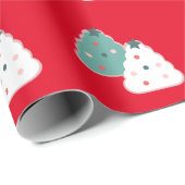 Kerstboom Koekjesmonster Dough Homemade Mix Red Cadeaupapier (Rol Hoek)