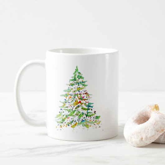 Kerstboom Koffiemok (Met donut)