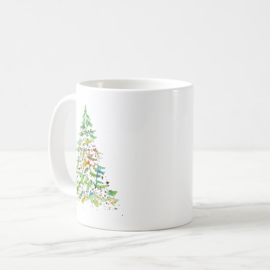 Kerstboom Koffiemok (Voorkant links)