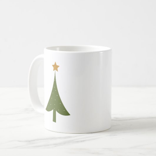 kerstboom koffiemok (Voorkant links)
