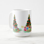 kerstboom koffiemok (Voorkant links)