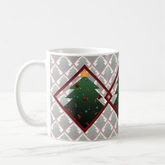 kerstboom koffiemok (Links)