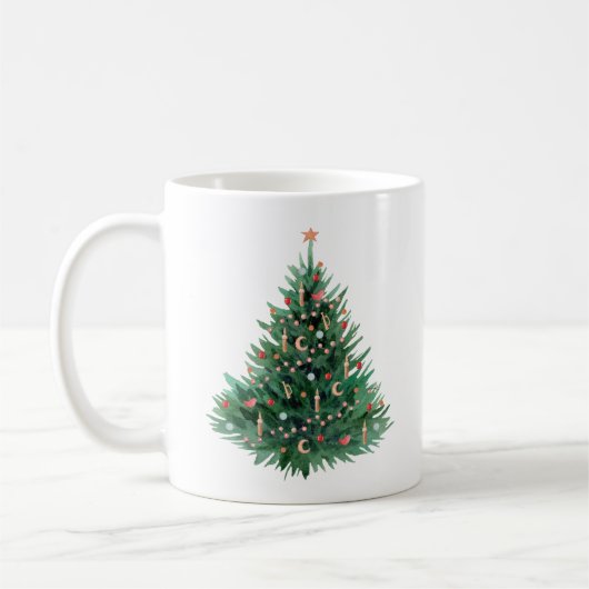 kerstboom koffiemok (Links)