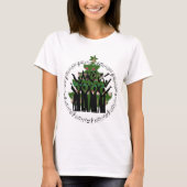 Kerstboom koor T-shirt (Voorkant)