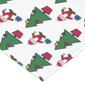 kerstboom korte tafelloper (Hoek)