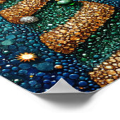 Kerstboom kunst poster (Hoek)