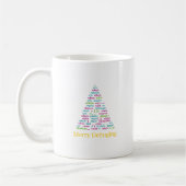 Kerstboom Kunst van Pretttige Debugging Code Koffiemok (Links)