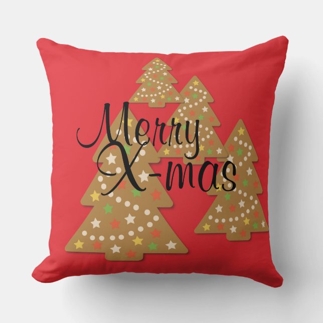 kerstboom kussen (Voorkant)