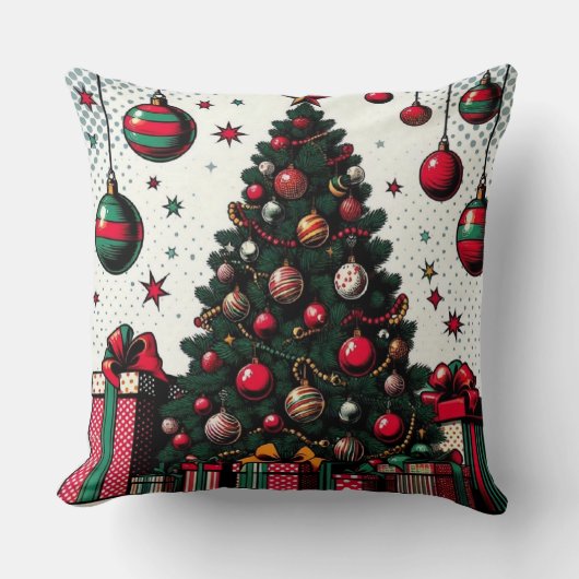 kerstboom kussen (Voorkant)