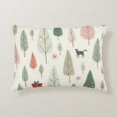 Kerstboom kussenhoes accent kussen (Voorkant)