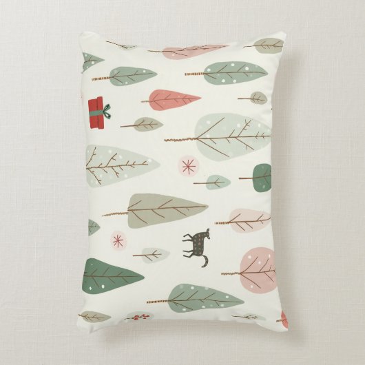 Kerstboom kussenhoes accent kussen (Voorkant(Verticaal))