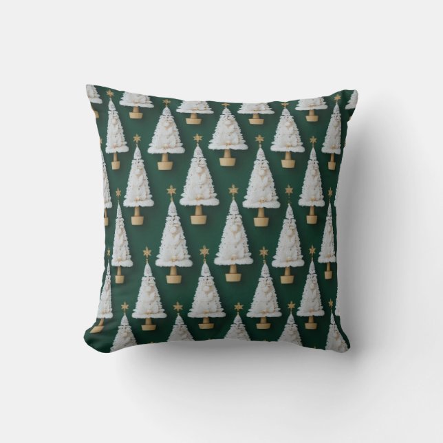 Kerstboom kussenontwerp kussen (Voorkant)