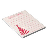 Kerstboom - Kute Kerstmis om een lijstblok uit te  Notitieblok (Schuin)