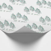 Kerstboom - Laat het sneeuwen Cadeaupapier (Hoek)