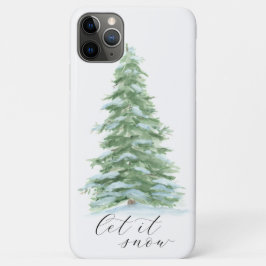 kerstboom laat het sneeuwen Case-Mate iPhone case