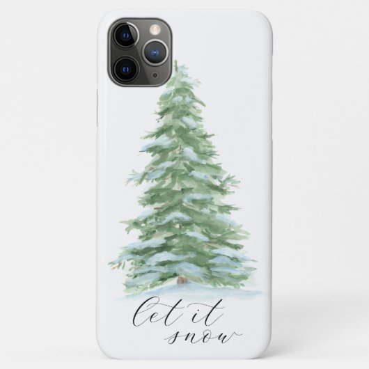 kerstboom laat het sneeuwen Case-Mate iPhone case (Achterkant)