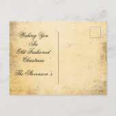 Kerstboom Land Traditionele Eenvoudige Groet Feestdagenkaart (Achterkant)