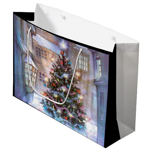 kerstboom large cadeautasje (Voorkant Gekanteld)