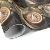 Kerstboom latte cadeaupapier (Rol Hoek)