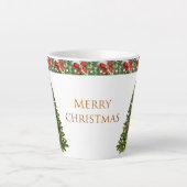 Kerstboom Latte Mok (Voorkant)