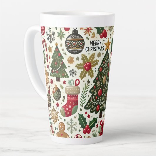 kerstboom latte mok (Linkerhoek)