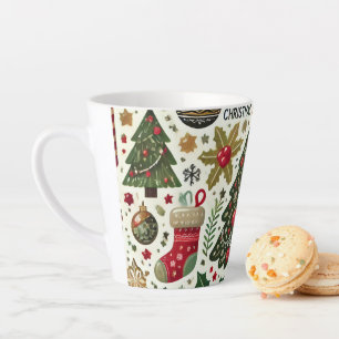 kerstboom latte mok