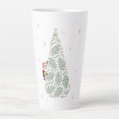 Kerstboom latte Mok (Voorkant)