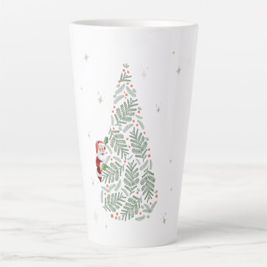 Kerstboom latte Mok (Voorkant)