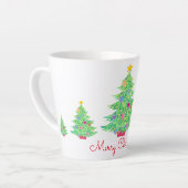 Kerstboom latte Mok (Linkerhoek)