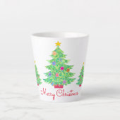 Kerstboom latte Mok (Voorkant)