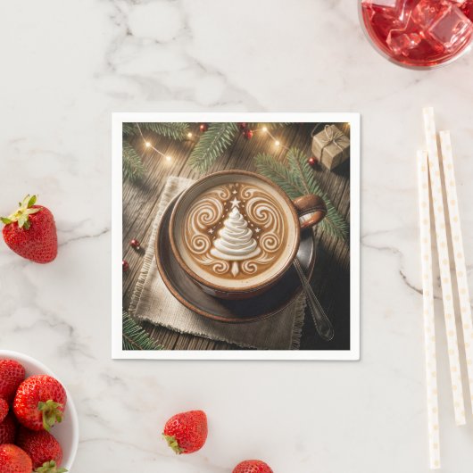 Kerstboom latte servet (Insitu)