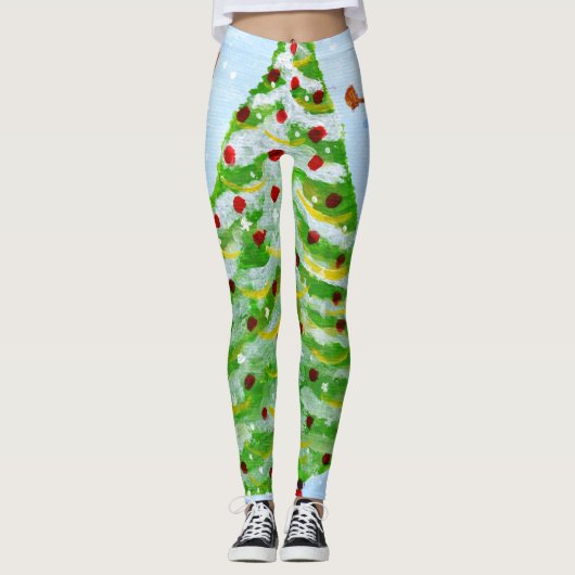 Kerstboom leggings (Voorkant)