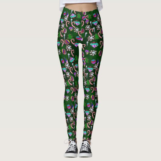 Kerstboom Leggings (Voorkant)