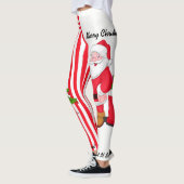 Kerstboom Leggings Santa Personalize S - XL (Links)