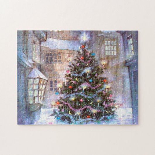 kerstboom  legpuzzel (Horizontaal)