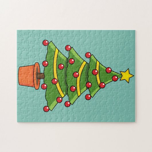 kerstboom legpuzzel (Horizontaal)